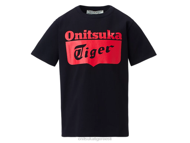 lapsed jõudluse must/punane hoiatus Onitsuka Tiger logoga tee Riietus 4FRB673