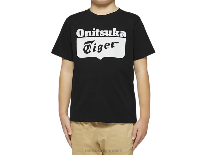 lapsed must valge Onitsuka Tiger logoga tee Riietus 4FRB661