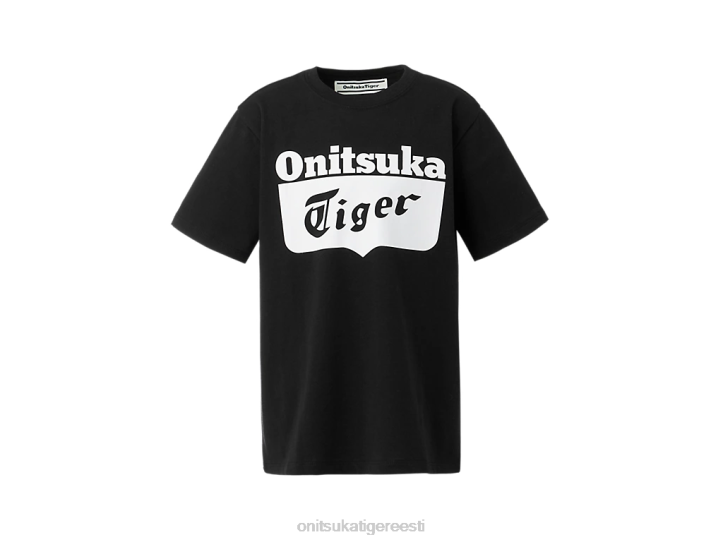 lapsed must valge Onitsuka Tiger logoga tee Riietus 4FRB661