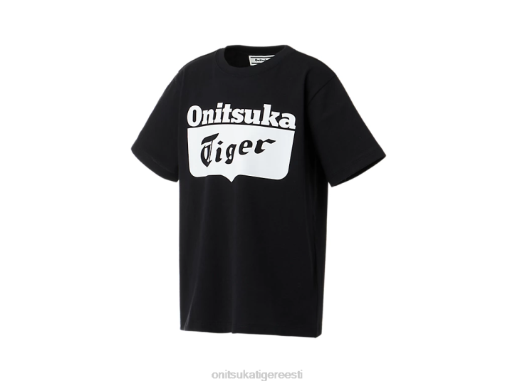 lapsed must valge Onitsuka Tiger logoga tee Riietus 4FRB661