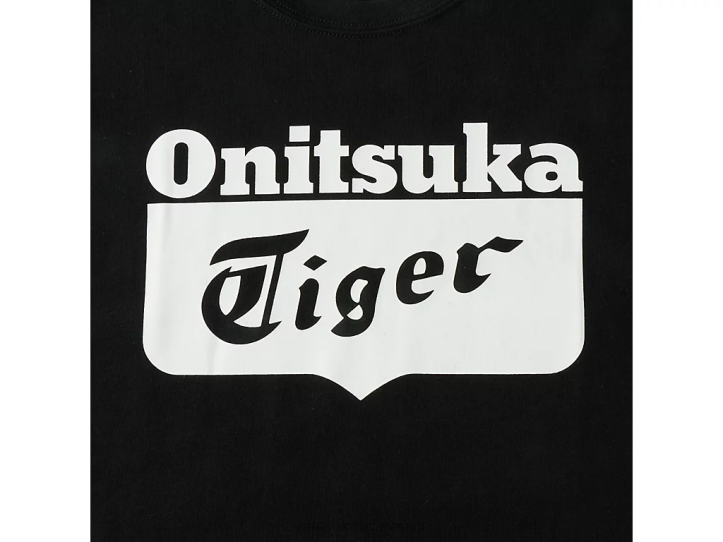 lapsed must valge Onitsuka Tiger logoga tee Riietus 4FRB661
