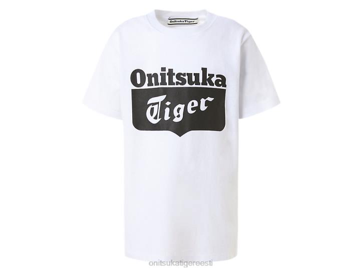lapsed päris valge / jõudlusmust Onitsuka Tiger logoga tee Riietus 4FRB672