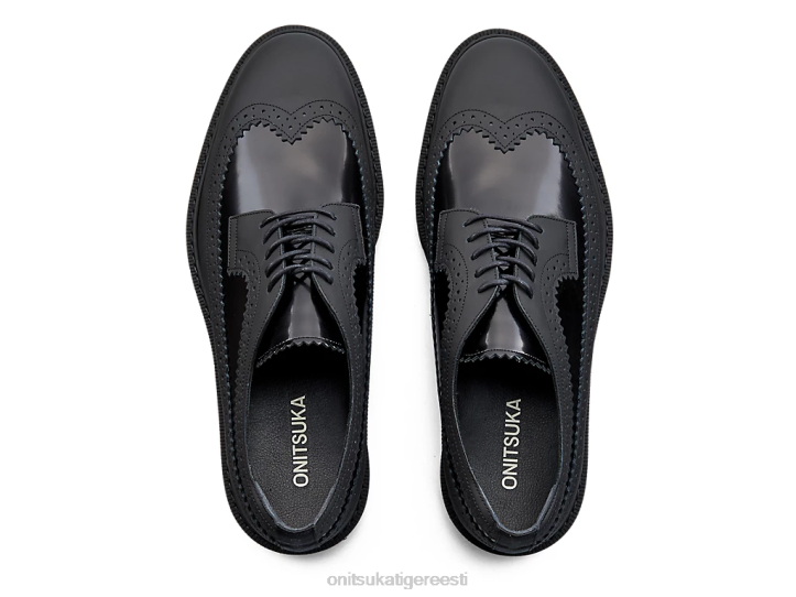 mehed must/klassikaline punane Onitsuka Tiger brogue kingad 4FRB371