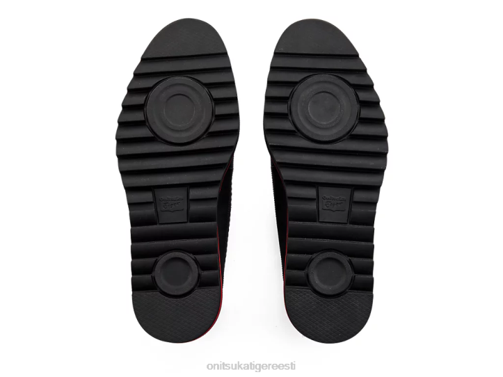 mehed must/klassikaline punane Onitsuka Tiger brogue kingad 4FRB371