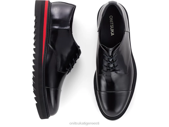 mehed must/klassikaline punane Onitsuka Tiger derbi kingad 4FRB220