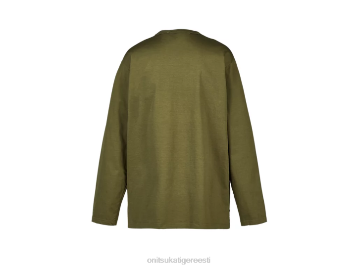 mehed khaki Onitsuka Tiger ls tee Riietus 4FRB375