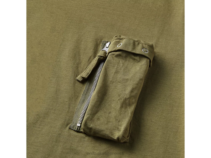 mehed khaki Onitsuka Tiger ls tee Riietus 4FRB375