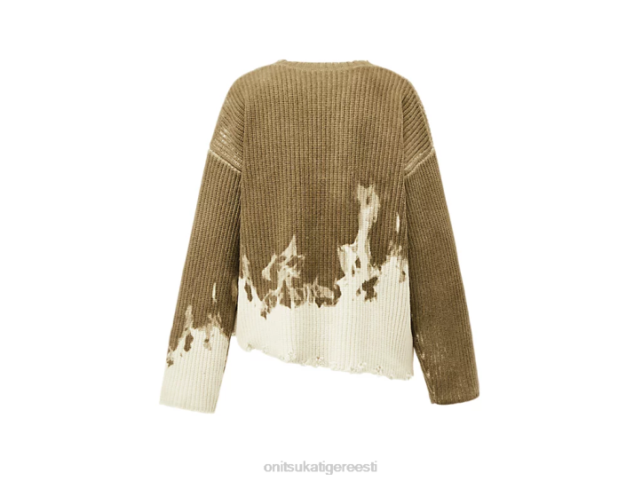 mehed khaki/valge Onitsuka Tiger kootud top Riietus 4FRB428