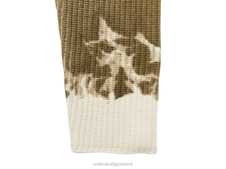 mehed khaki/valge Onitsuka Tiger kootud top Riietus 4FRB428