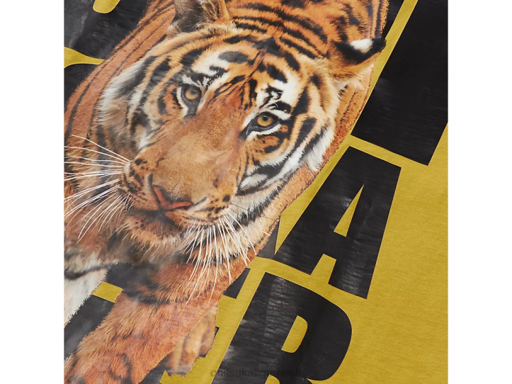 mehed kollane Onitsuka Tiger graafiline tee Riietus 4FRB437