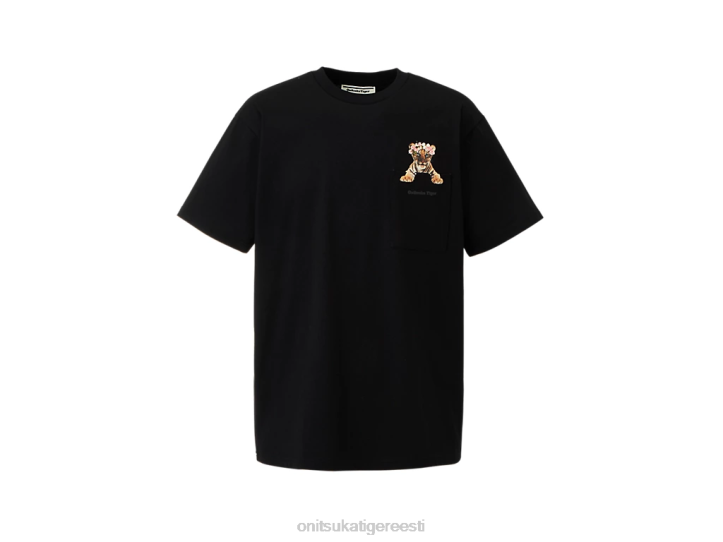 mehed must Onitsuka Tiger graafiline tee Riietus 4FRB434