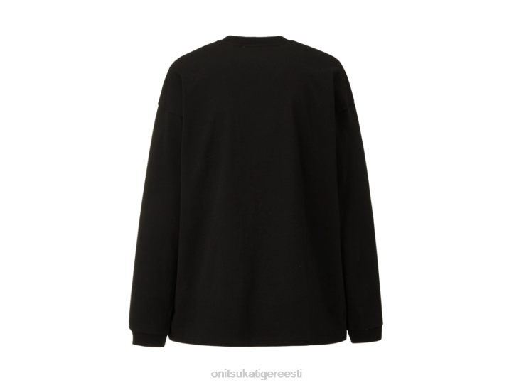 mehed must Onitsuka Tiger ls graafiline tee Riietus 4FRB431