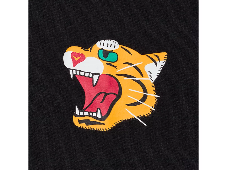 mehed must Onitsuka Tiger ls graafiline tee Riietus 4FRB431