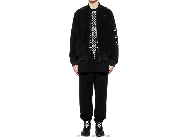 mehed must valge Onitsuka Tiger jope Riietus 4FRB447