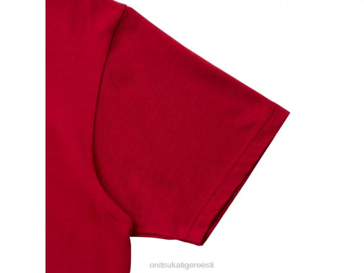 mehed punane Onitsuka Tiger graafiline tee Riietus 4FRB441