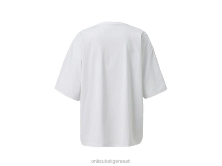 mehed valge Onitsuka Tiger lühikeste varrukatega topp Riietus 4FRB477