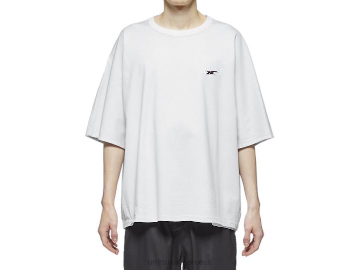 mehed valge Onitsuka Tiger lühikeste varrukatega topp Riietus 4FRB477