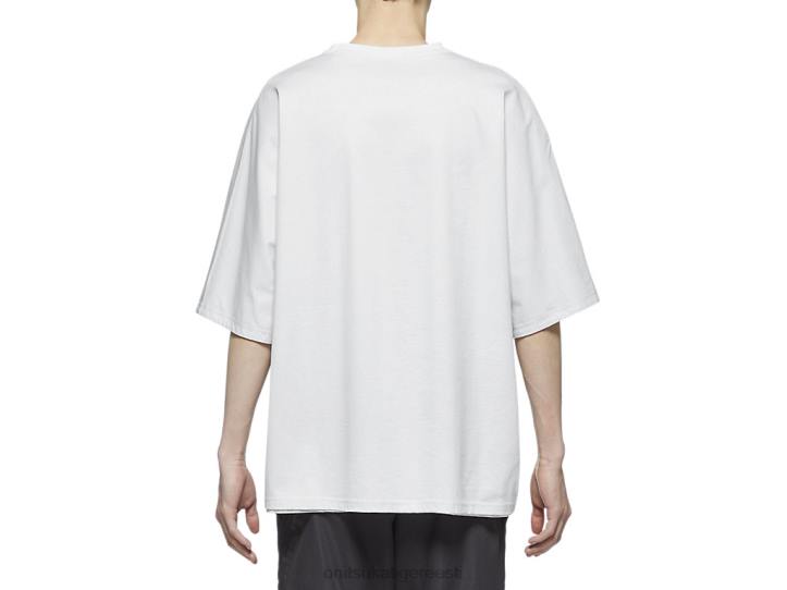 mehed valge Onitsuka Tiger lühikeste varrukatega topp Riietus 4FRB477