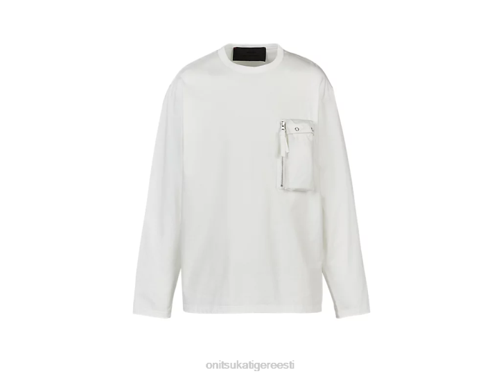 mehed valge Onitsuka Tiger ls tee Riietus 4FRB381