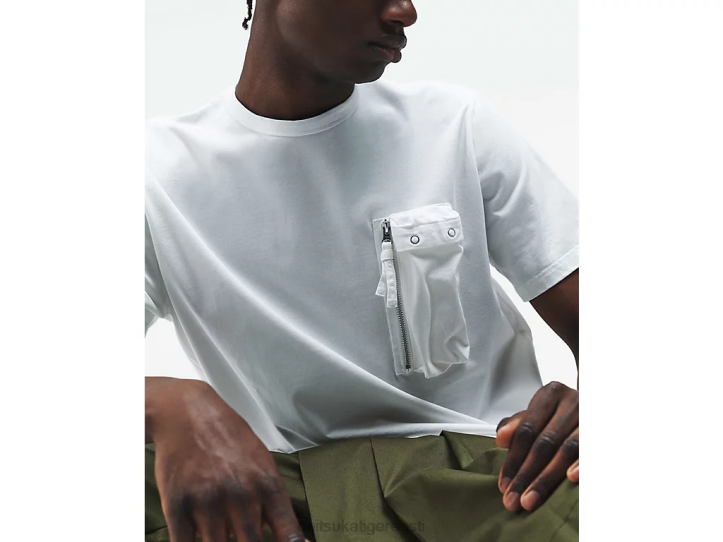 mehed valge Onitsuka Tiger ss tee Riietus 4FRB382