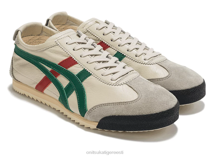 naised kreem/roheline Onitsuka Tiger mehhiko 66 deluxe kingad 4FRB532