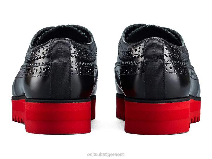 naised must/klassikaline punane Onitsuka Tiger brogue kingad 4FRB539