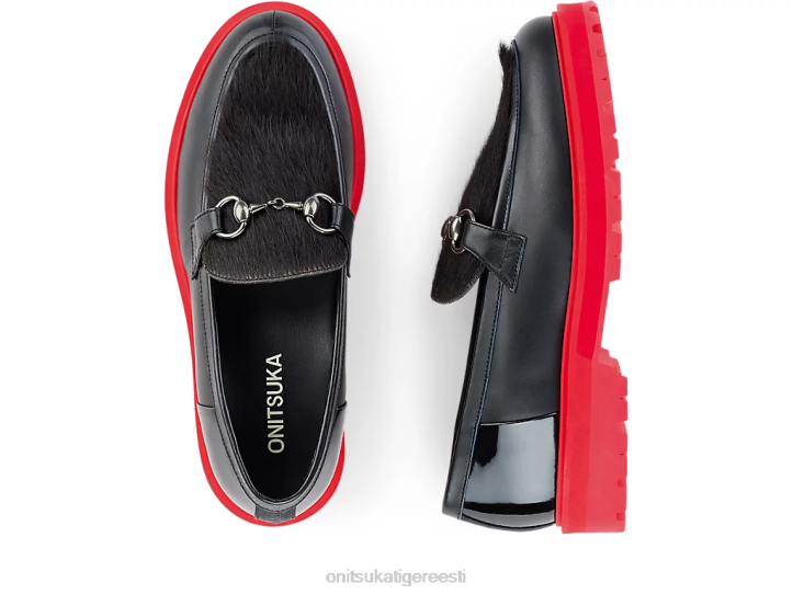 naised must/klassikaline punane Onitsuka Tiger natuke loafer kingad 4FRB540