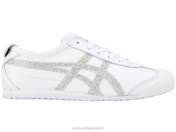 naised valge/hõbedane Onitsuka Tiger Mehhiko 66 kingad 4FRB134