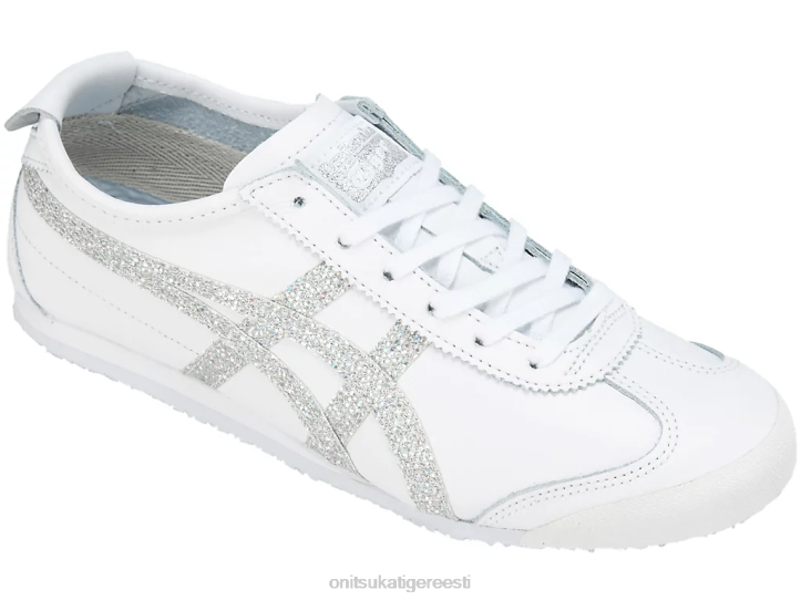 naised valge/hõbedane Onitsuka Tiger Mehhiko 66 kingad 4FRB134