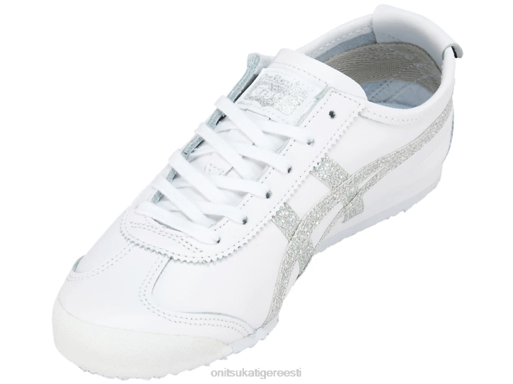 naised valge/hõbedane Onitsuka Tiger Mehhiko 66 kingad 4FRB134