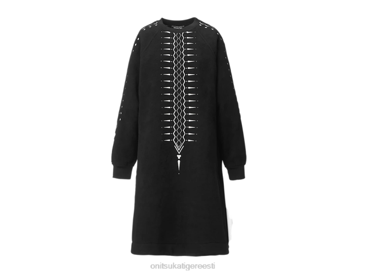 naised must valge Onitsuka Tiger ws kleit Riietus 4FRB608