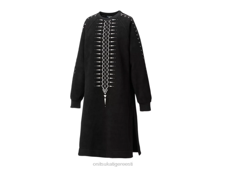 naised must valge Onitsuka Tiger ws kleit Riietus 4FRB608