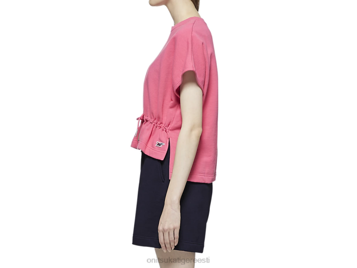 naised roosa Onitsuka Tiger oli lühikeste varrukatega topp Riietus 4FRB610