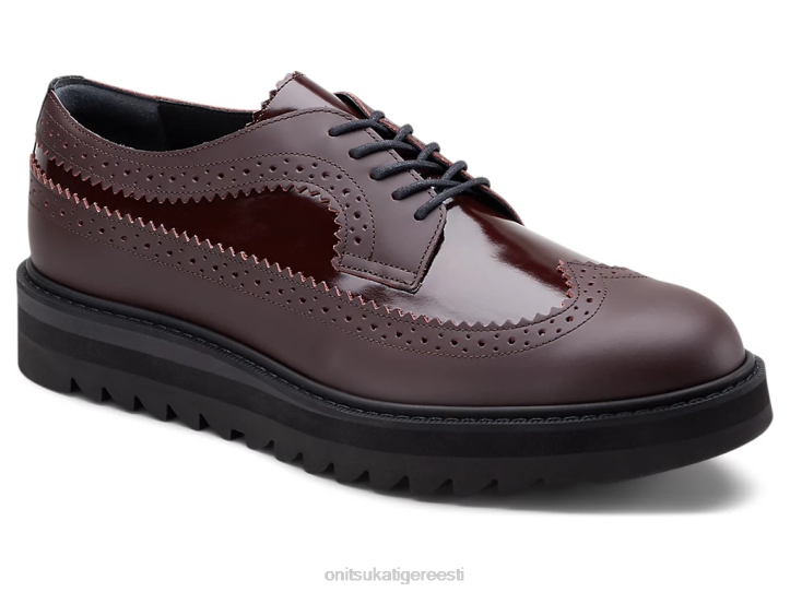 unisex Burgundia Onitsuka Tiger brogue kingad 4FRB217