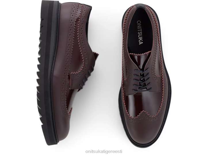 unisex Burgundia Onitsuka Tiger brogue kingad 4FRB217