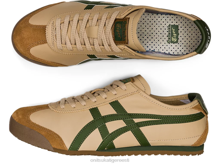 unisex beež/rohuroheline Onitsuka Tiger Mehhiko 66 kingad 4FRB5