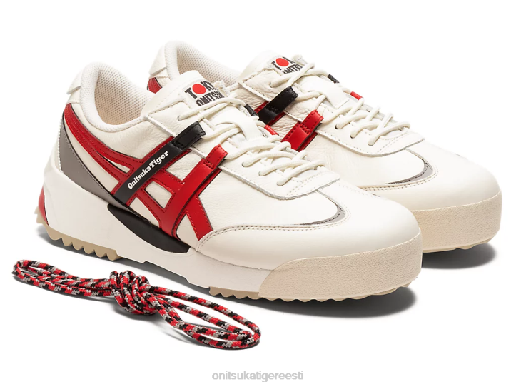unisex kreem/klassikaline punane Onitsuka Tiger delegatsioon ex kingad 4FRB265