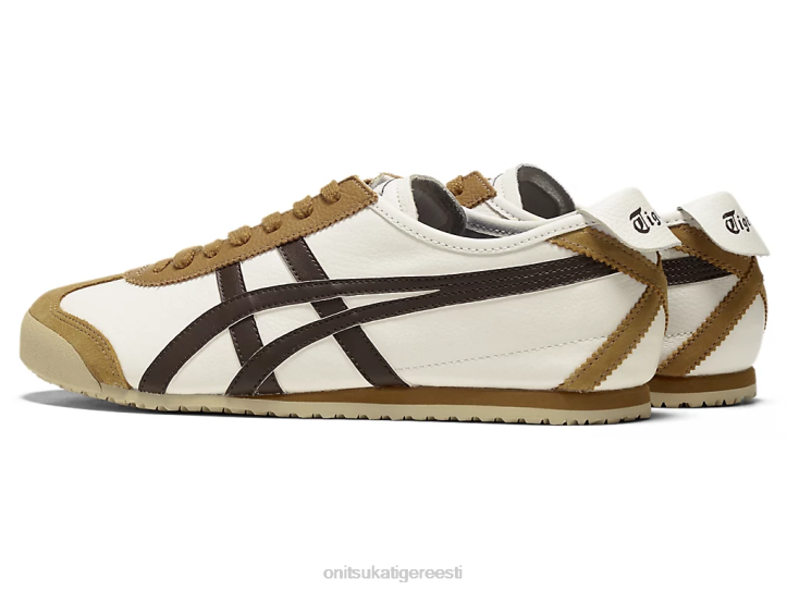 unisex kreem/lagrits pruun Onitsuka Tiger Mehhiko 66 kingad 4FRB88