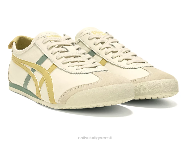 unisex kreem/mineraalpruun Onitsuka Tiger Mehhiko 66 kingad 4FRB54
