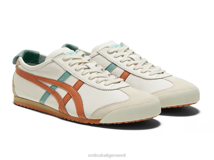 unisex kreem/pikantne apelsin Onitsuka Tiger Mehhiko 66 kingad 4FRB86