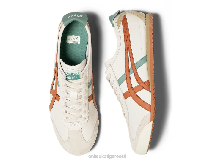 unisex kreem/pikantne apelsin Onitsuka Tiger Mehhiko 66 kingad 4FRB86