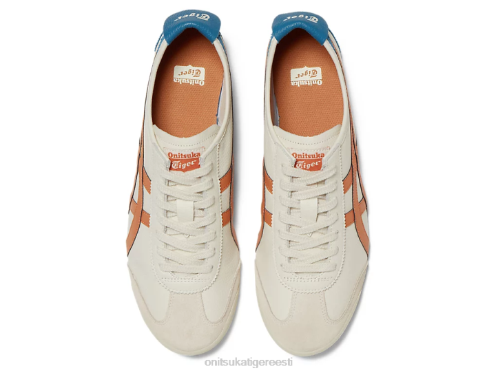 unisex kreem/roosteoranž Onitsuka Tiger Mehhiko 66 kingad 4FRB55