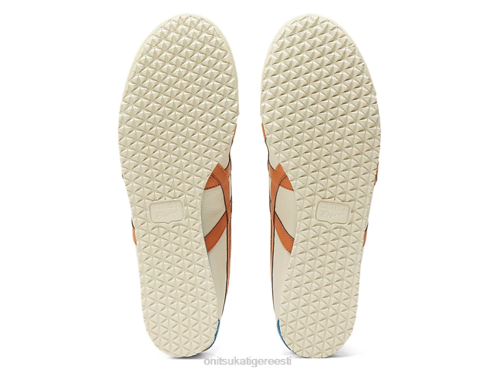 unisex kreem/roosteoranž Onitsuka Tiger Mehhiko 66 kingad 4FRB55