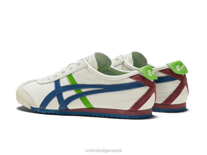 unisex kreemjas/mako sinine Onitsuka Tiger Mehhiko 66 kingad 4FRB85