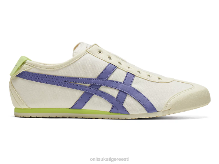unisex kreemjas/ultramariinsinine Onitsuka Tiger mehhiko 66 slip-on kingad 4FRB44