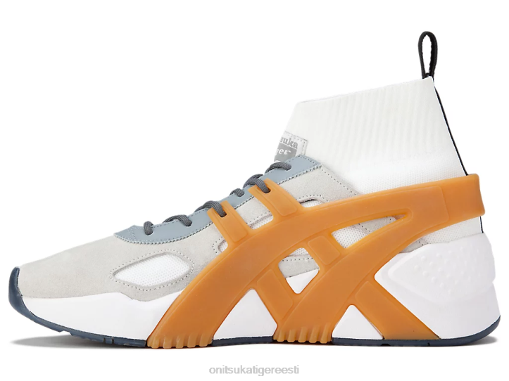 unisex liustik grey/tan presidio Onitsuka Tiger suure logoga treener 2.0 sokk kingad 4FRB244