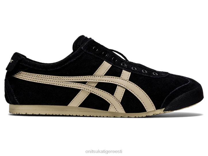 unisex must/kitt Onitsuka Tiger mehhiko 66 slip-on kingad 4FRB168