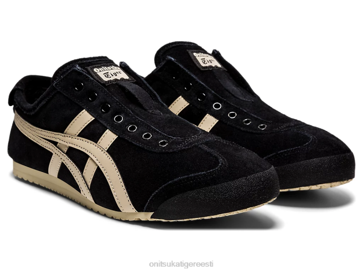 unisex must/kitt Onitsuka Tiger mehhiko 66 slip-on kingad 4FRB168
