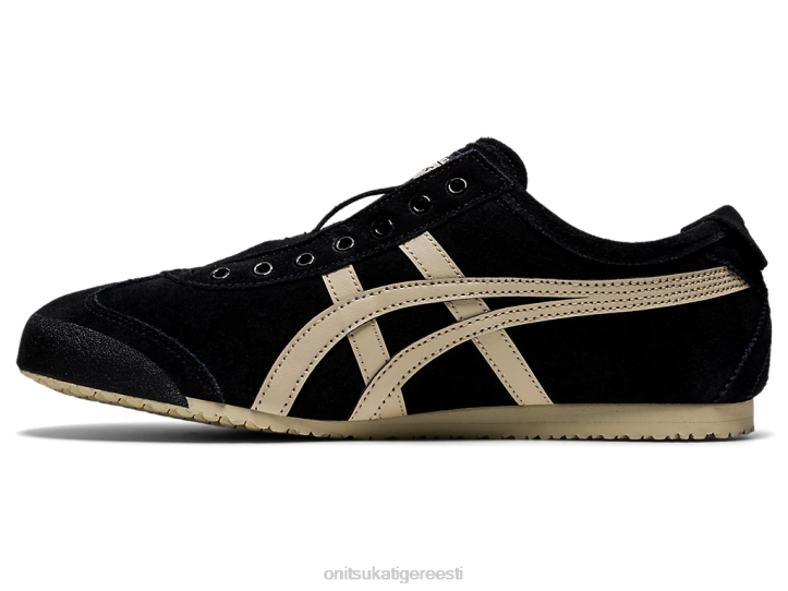 unisex must/kitt Onitsuka Tiger mehhiko 66 slip-on kingad 4FRB168