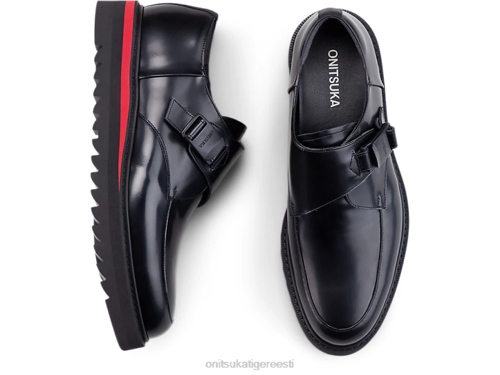 unisex must/klassikaline punane Onitsuka Tiger munk-s kingad 4FRB218